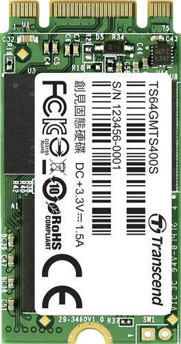Transcend 400S 64GB Interne M.2 SATA SSD 2242 SATA 6 Gb/s TS64GMTS400S - Bild 1