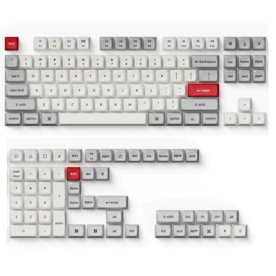 Keychron Artisan PBT-Tastenkappen im Cherry Profile für mechanische Tastaturen, Multicolor - Bild 4