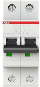 ABB S202-K0.5 Leitungsschutzschalter 0,5A 400V MCB in Weiß - Bild 1