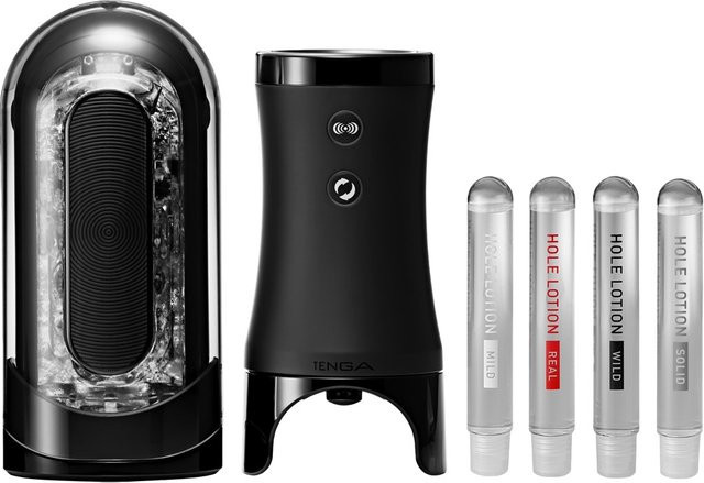 Tenga Electronic Vibrotation Masturbator-Aufsatz inklusive Flip Zero in Schwarz - Bild 1