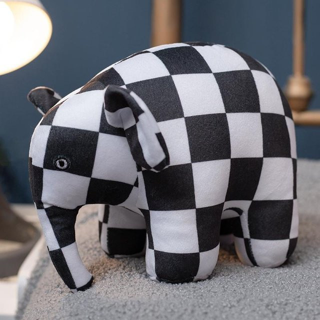 Yiran toy Elmer der Elefant Figur Plüschtier, Emma Plüschtiere Puppe - Bild 1