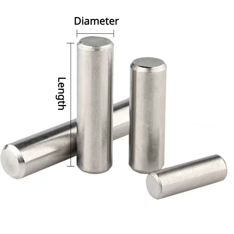 Präzisions-Zylinderstift aus 304 Edelstahl in Silber, Positionierdorn mit Präzisionsfase nach GB119, verschiedene Größen von M2 bis M10 - Bild 4