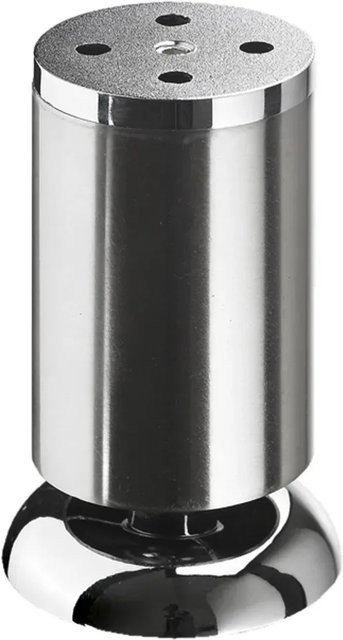 Hettich Möbelfuß in Edelstahl-Optik Silber Durchmesser: 50 mm, Höhe: 100 mm - Bild 1