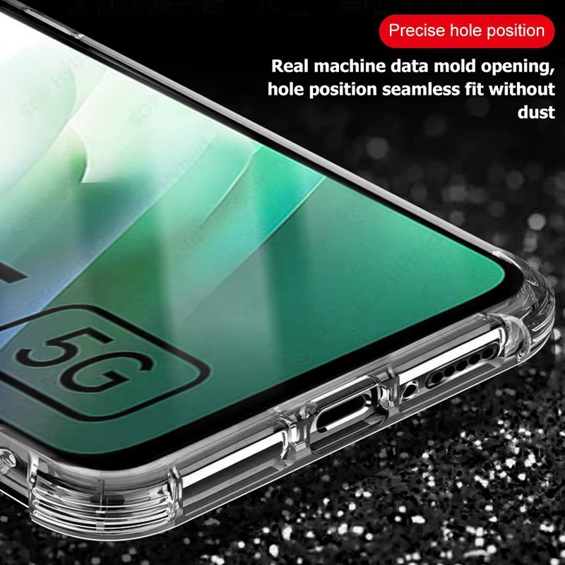 Xiaomi Redmi 15 Hülle aus transparentem Silikon mit stoßfestem Airbag-Schutz für Redmi 15 5G und 4G - Bild 3