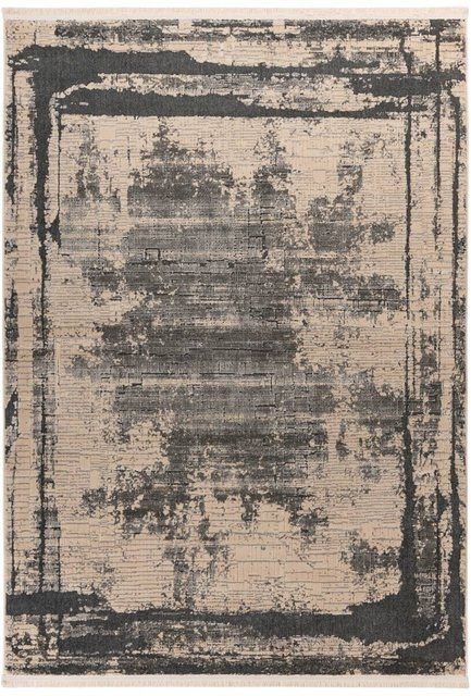Kayoom Kurzflorteppich Adela 225 Grau im Vintage Look, B/H/T: 80 x 150 x 1,3 cm - Bild 1
