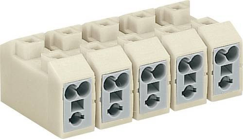WAGO Netzanschlussklemme 272-103/220-000 für flexible und starre Leiter in Weiß und Beige, 500 Stück - Bild 1