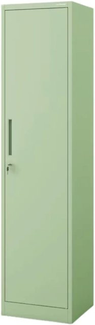 DELUKE Aktenschrank mit Flügeltüren und Schloss in Pastellgrün, H x B x T: 185 x 45 x 40 cm - Bild 1
