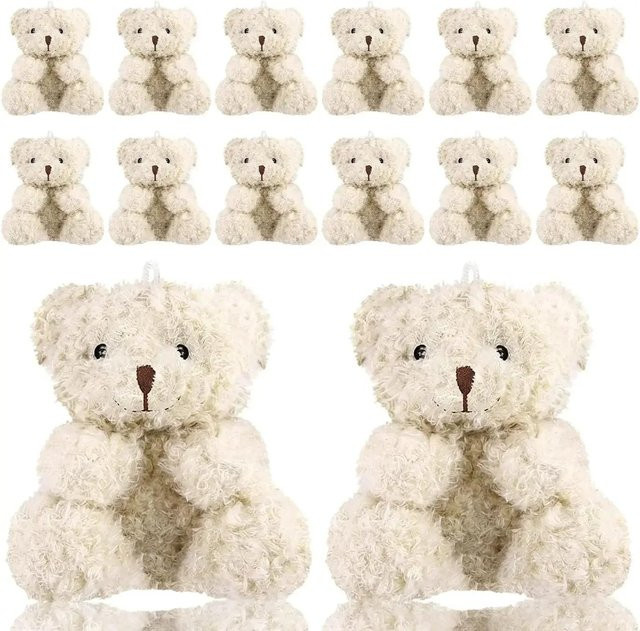 Linyi toy Plüsch Mini Teddybär, 10-teiliges Set, apricot - Bild 1