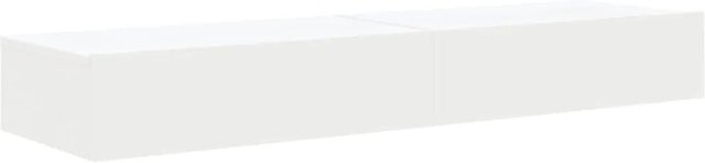 Set aus 2 vidaXL TV-Schränken mit LED-Leuchten in Weiß, modern, B/T/H: 60 x 35 x 15,5 cm - Bild 1