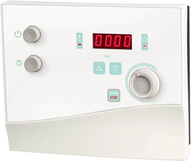 Sentiotec K4 Next Finnische Saunasteuerung time4wellness Edition in Silber - Bild 1