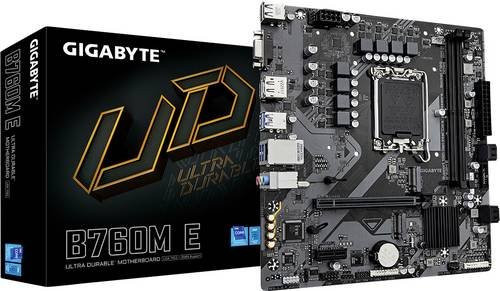 Gigabyte B760M E Mainboard Sockel LGA 1700 Micro-ATX DDR5 Schwarz - Bild 1