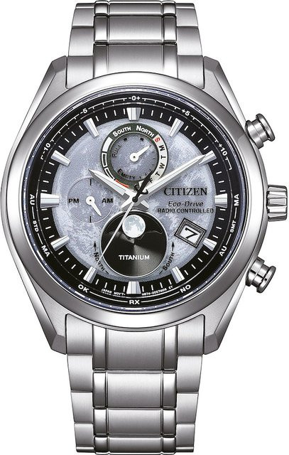 Citizen Armbanduhr, Solar, Titanium, Mondphase, 43 mm, Herren - Bild 1