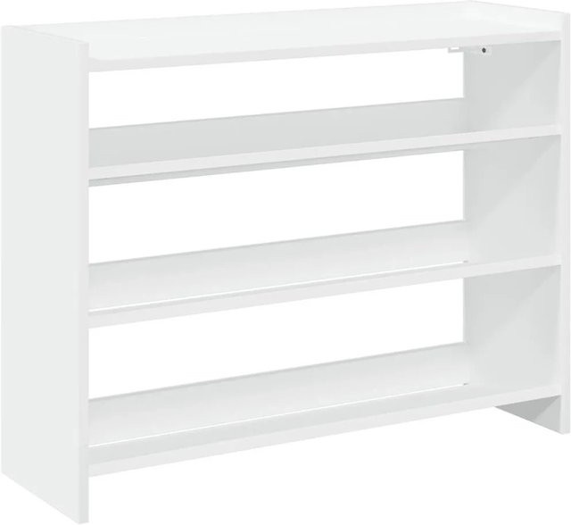 vidaXL Schuhregal Weiß aus Holzwerkstoff B/T/H: 80 x 25 x 62 cm - Bild 1