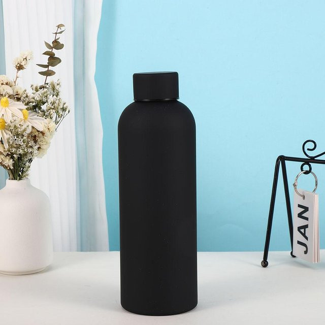 Binchi Outdoor Equipment Yan Value Sportbecher aus Doppelwand-Edelstahl in Schwarz, 500ml - Bild 1
