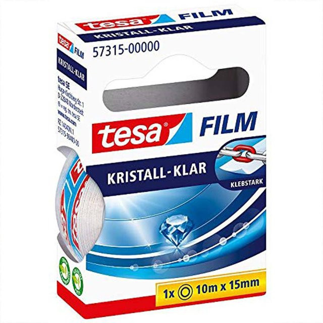 tesafilm kristall-klar Transparent Klebefilm aus Polypropylen-Folie, Breite: 15 mm, Länge: 10 m - Bild 3