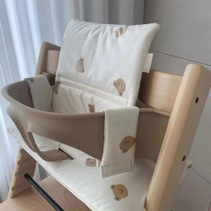 Wasserdichtes Baby Esszimmerstuhlkissen für Kinder in Beige - Bild 2