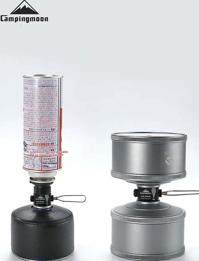 CAMPINGMOON Druckentlastungsventil und Outdoor-Mehrfach-Gasflaschenadapter als Flachgas-Ladeadapter - Bild 4