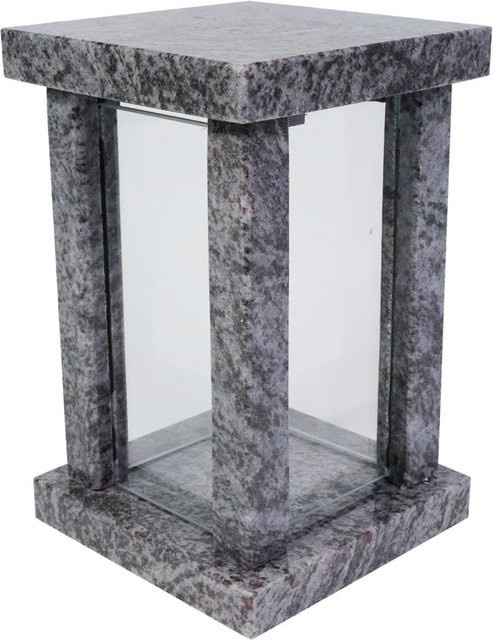 KOKA Grablampe Orion aus Granit in Grau, modern und viereckig, B/T/H: 22,0 x 14,0 x 14,0 cm - Bild 1