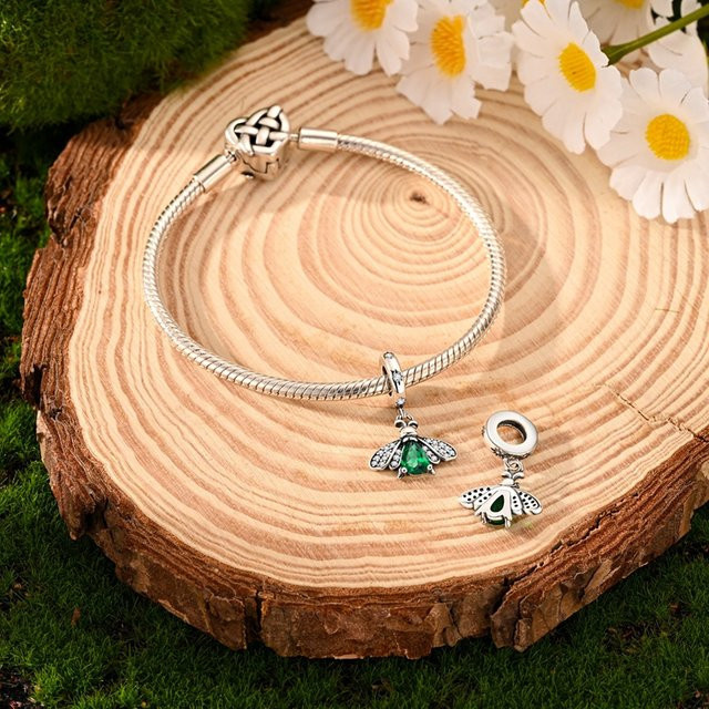 Anhänger Glühwürmchen, 925 Silber, Kristall, Damen - Bild 1