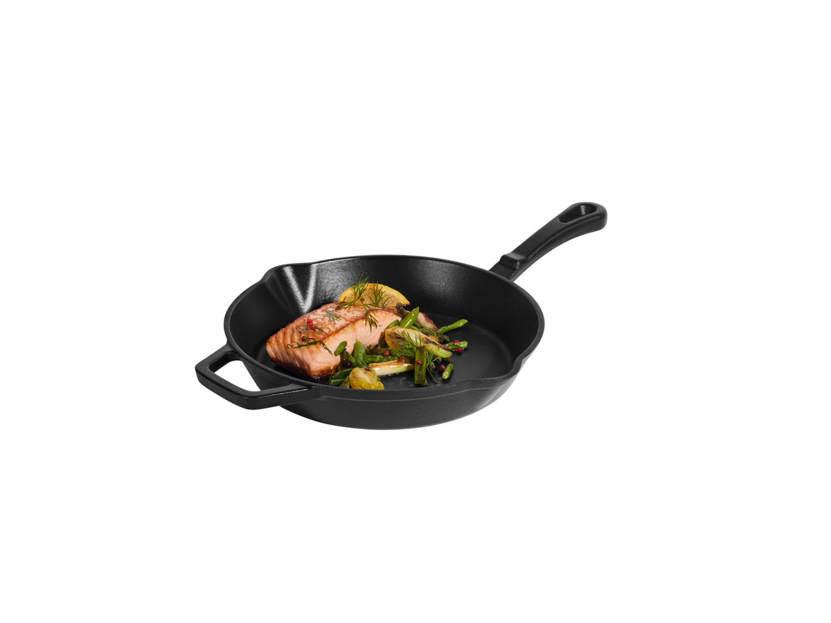 SILVERCREST® Premium-Gusseisenpfanne als Grillpfanne, Schwarz, emailliert - Bild 3