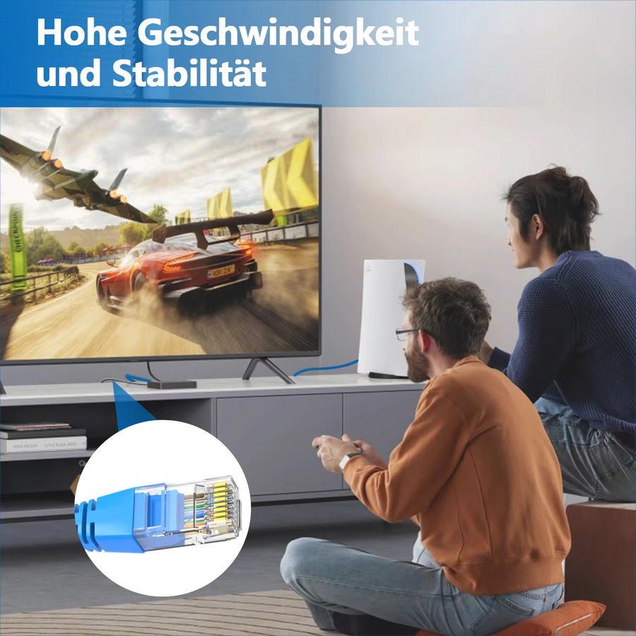 DBcable UTP Cat5e Patchkabel RJ45 Ethernet LAN-Kabel Grau - Bild 5