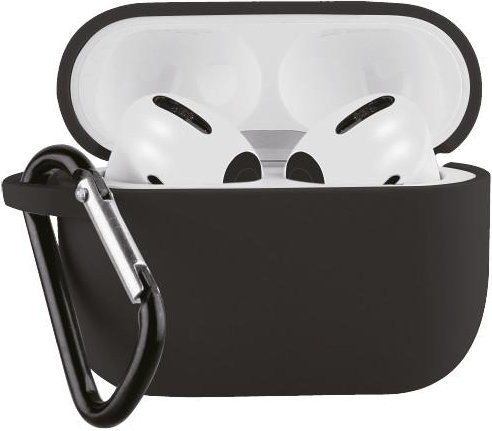 Schutzhülle für Apple AirPods 3 in Schwarz mit Karabiner - Bild 1