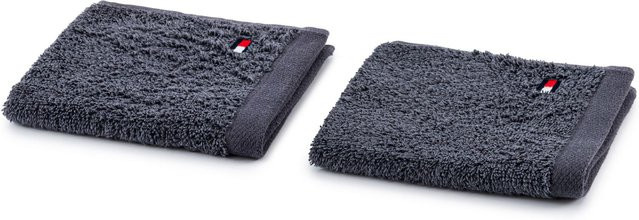 Waschlappen-Set Tommy Hilfiger Legend Grey aus Baumwolle - Bild 1