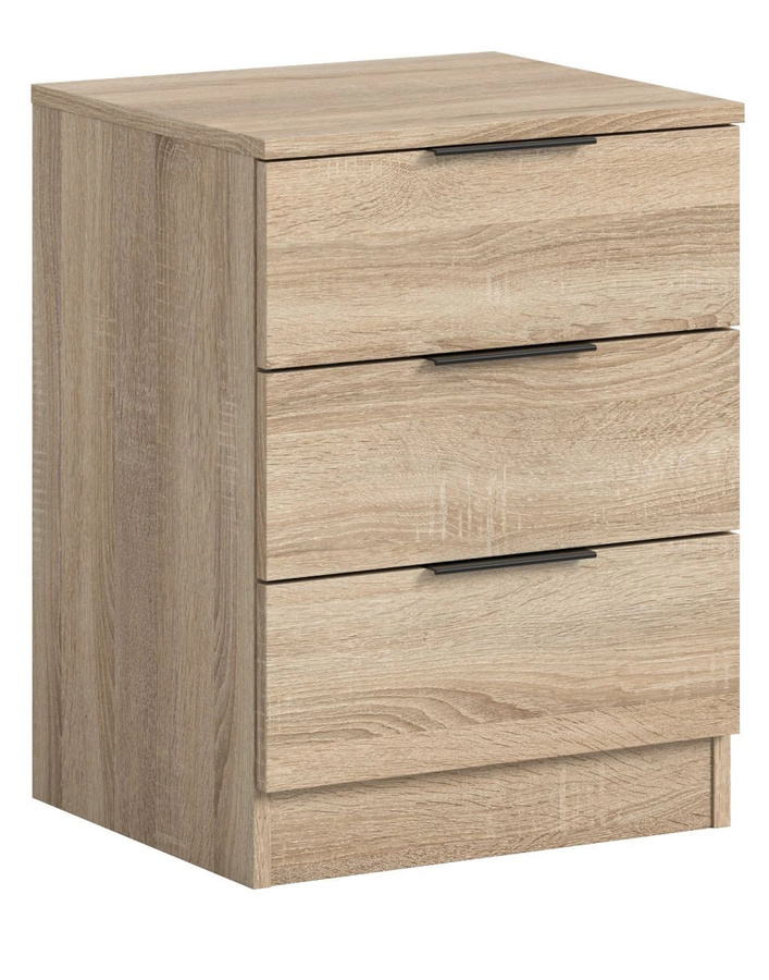 Nachttisch Swan von Inn.Furn in Sonoma Eiche, Braun, B: 60 cm, T: 45 cm, H: 40 cm - Bild 2