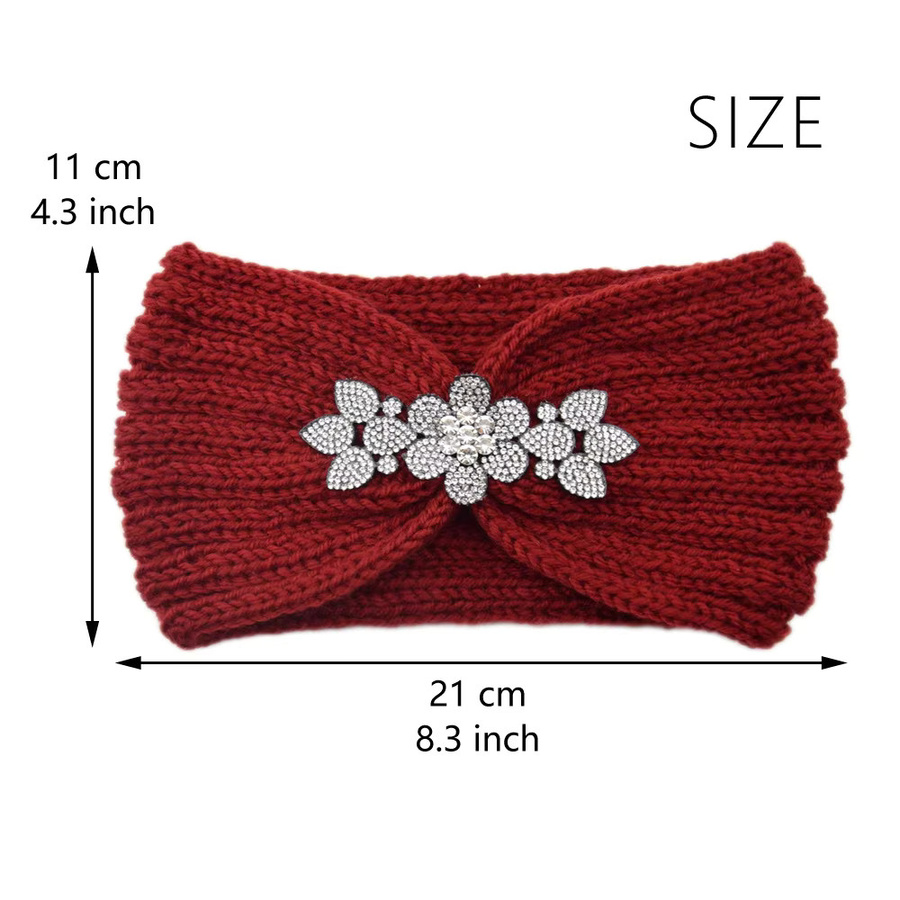 KBAP Stirnband, Strass, gestrickt, Damen, Mädchen - Bild 3