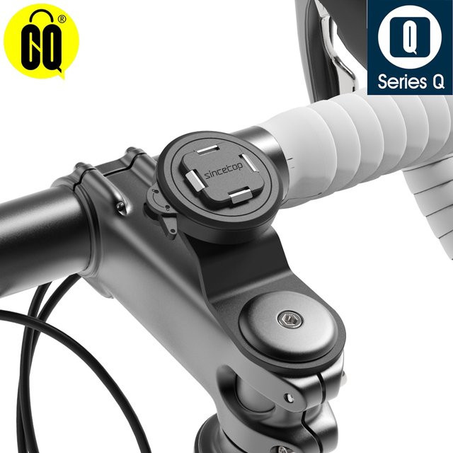 CQ Aluminium-Fahrrad-Handyhalterung für Smartphones in Schwarz - Bild 1