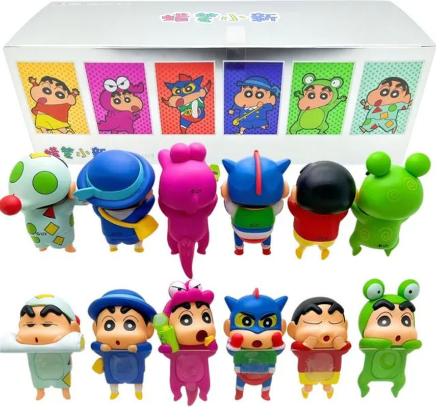 Kucikuji Crayon Shin-Chan Blindbox-Figur Mehrfarbige Mini-Überraschungs-Sammelfiguren aus Kunststoff zur Dekoration - Bild 1