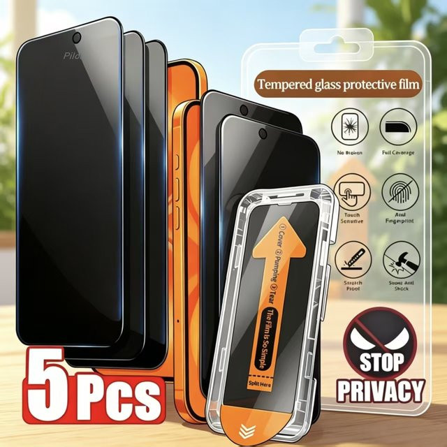 Samsung Anti-Spy Privatsphäre-Schutzglas aus gehärtetem Glas für S26 Ultra und S26+, transparente Vollabdeckung, 9H Kratzfestigkeit - Bild 1