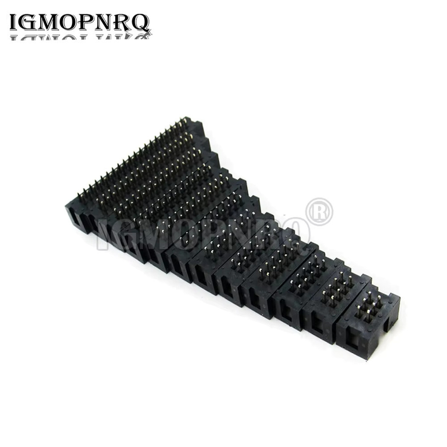10er Set DC3 IDC Buchsen Header Schwarz mit 2,54 mm Pitch für PCB und JTAG-Anwendungen - Bild 2