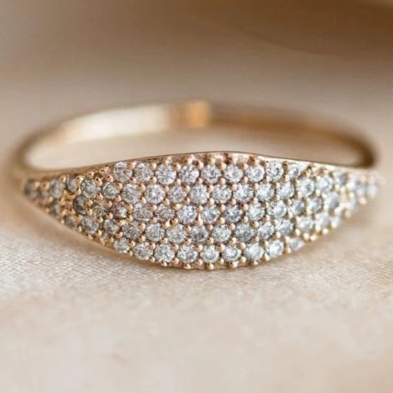 Huitan Ringe, Zirkonia, Gold, Damen - Bild 2