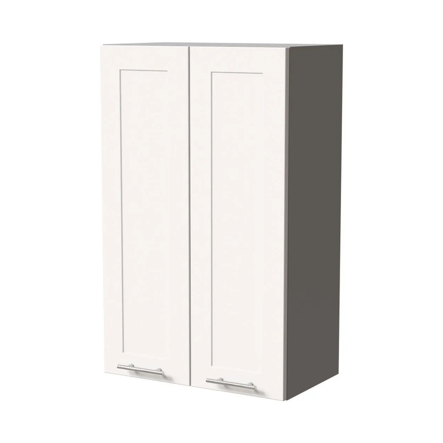 Feldmann-Wohnen Hängeschrank Oslo Küchenschrank mit Soft-Close-Türen und Regalböden, Grau/Weiß Matt, B/T/H: 60 x 32,5 x 96 cm - Bild 2