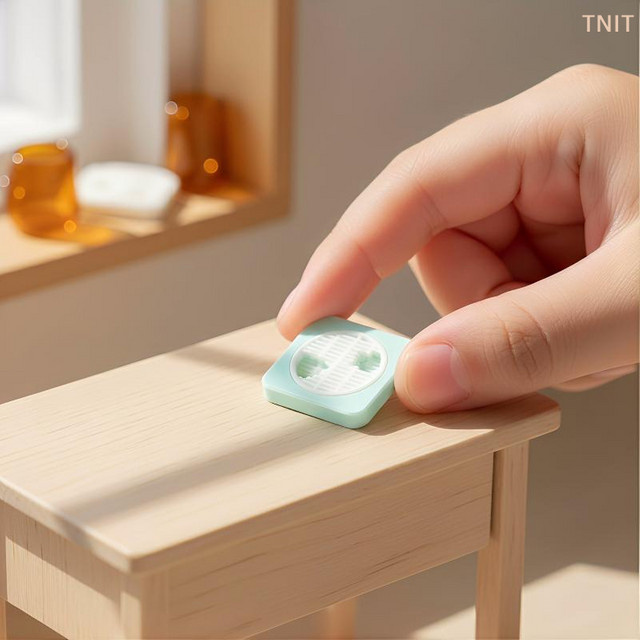 YEGBONG Mini-Ventilator mit 3 Flügeln im Maßstab 1:12 für Puppenhaus und Miniatur-Möbel, Multicolor - Bild 1
