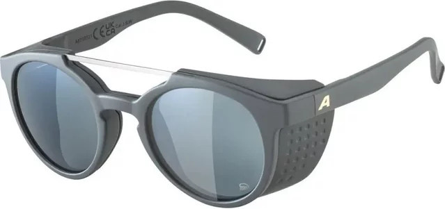 Alpina Glace P Sonnenbrille, Unisex, Vollrand, Rund, Kunststoff, Grey - Bild 1