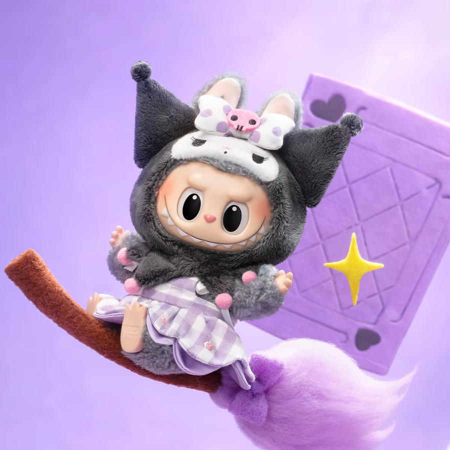 POP MART The Monsters x Sanrio Characters Vinyl-Plüsch-Anhänger Blindbox, 1/6 Stück - Bild 2
