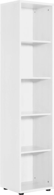 Möbelpartner Regal Serie 200 in Perlweiß, B/H/T: 39,3 x 182,4 x 34,5 cm - Bild 1