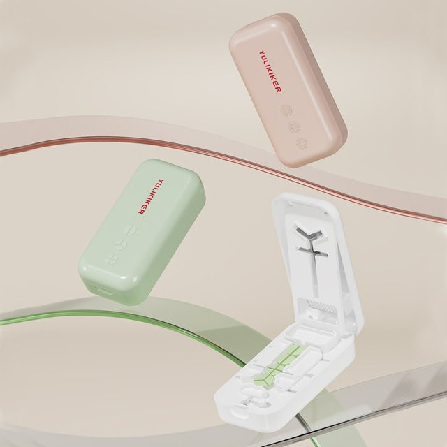 Untior Medikamentenbox in Weiß, wasserdichte und tragbare multifunktionale Pillenbox für zu Hause - Bild 1