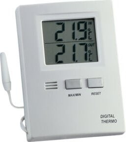 TFA Dostmann Max-Min-Thermometer für Innen und Außen in Weiß - Bild 1