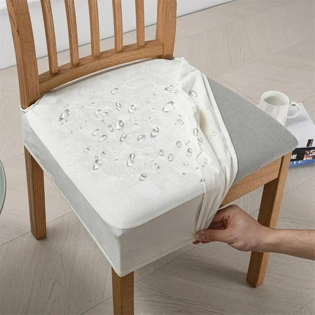 Stretch Stuhlbezüge für Esszimmerstühle aus Polyester und Elasthan in modernem Design - Bild 1