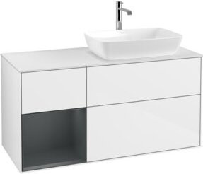 V&B Waschtischunterschrank Finion in Weiß lackiert, Breite: 120 cm, Tiefe: 50,1 cm, Höhe: 50,1 cm - Bild 1