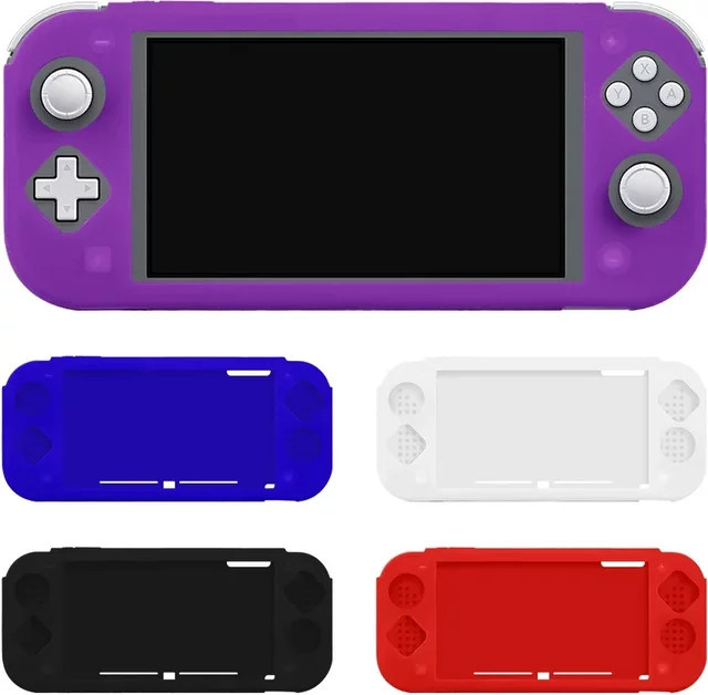 Rutschfeste Silikonhülle für Nintendo Switch Lite aus weichem TPU-Gummi in einfarbigem Design - Bild 1