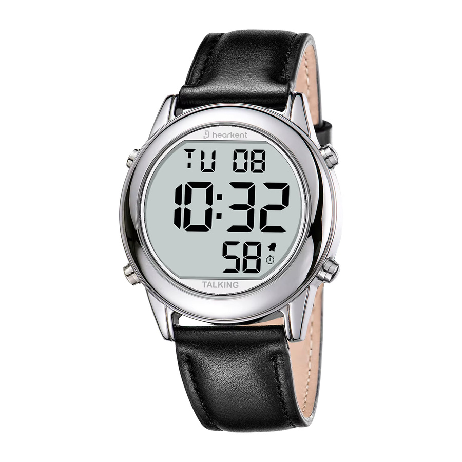 Hearkent Digitaluhr, Edelstahl, Schwarz, Herren, Radio, Alarm - Bild 5