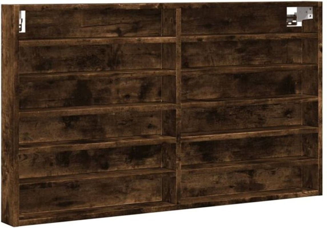 Vidaxl Hängevitrine aus Holzwerkstoff in Braun, Klassisch, B: 100 cm, T: 58 cm, H: 8,5 cm - Bild 1
