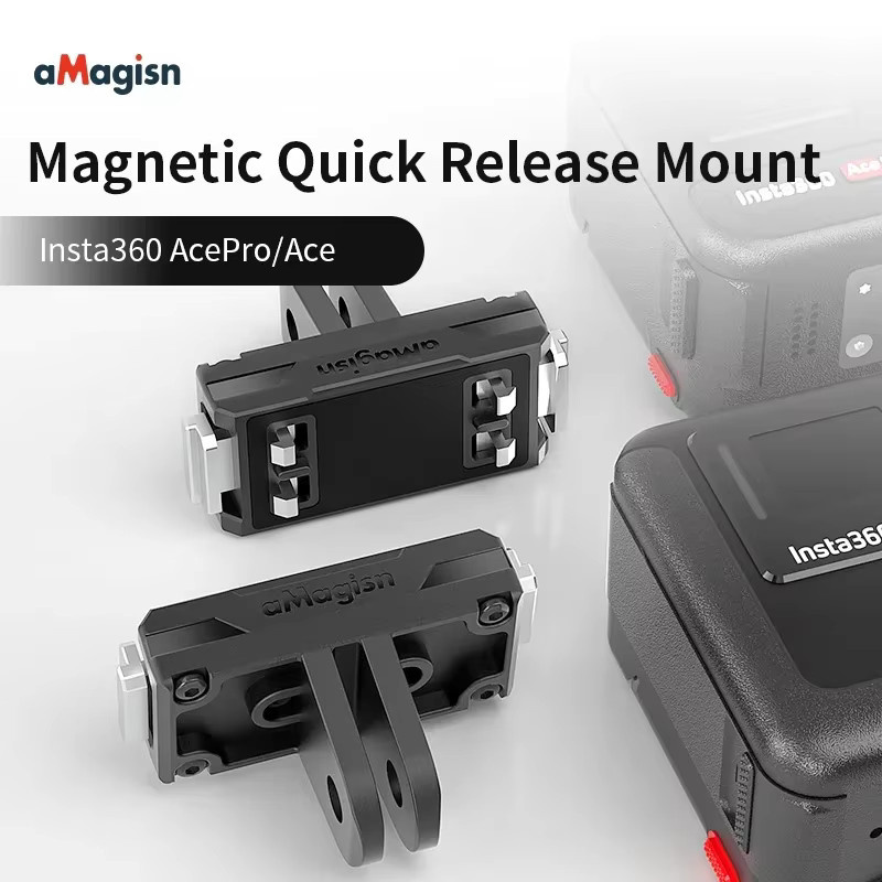 Insta360 Magnetische Quick Release Basis Halterung und Adapter für Insta360 Ace und Ace Pro in Schwarz - Bild 3