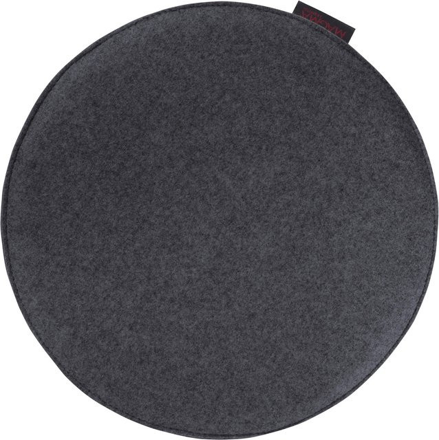 Magma Stuhlkissen Avaro 4er Set Rund Anthrazit Durchmesser: 35 cm - Bild 1