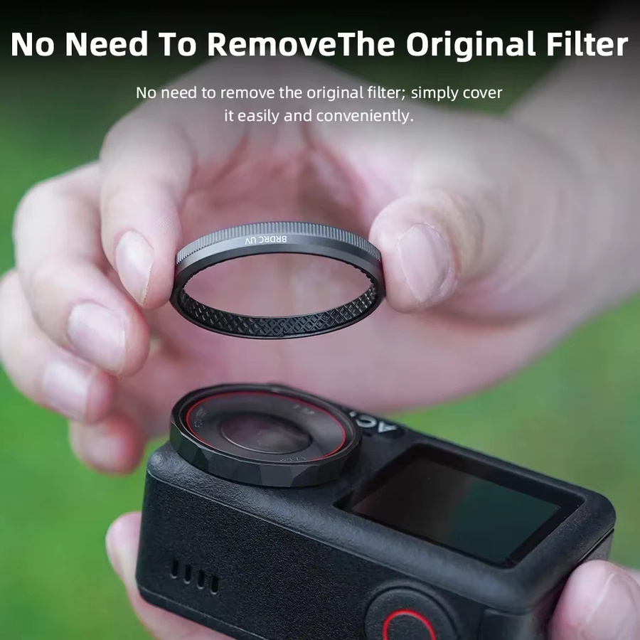 BRDRC Action 5 Pro Objektivfilter Set für DJI OSMO Action 4 und Action 5 Pro mit UV, CPL und ND 8/16/32/64 Filtern aus optischem Glas - Bild 2