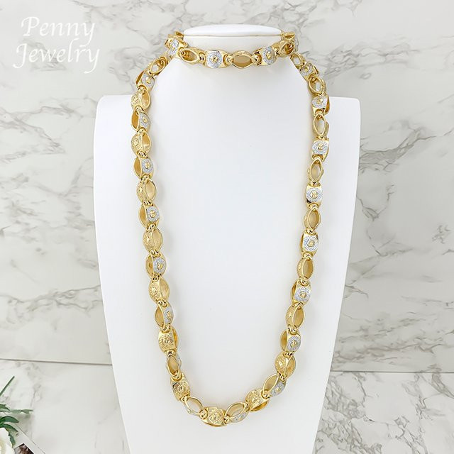 HIPUNK Halskette, 60 cm, 18K vergoldet, Gold, Herren - Bild 1